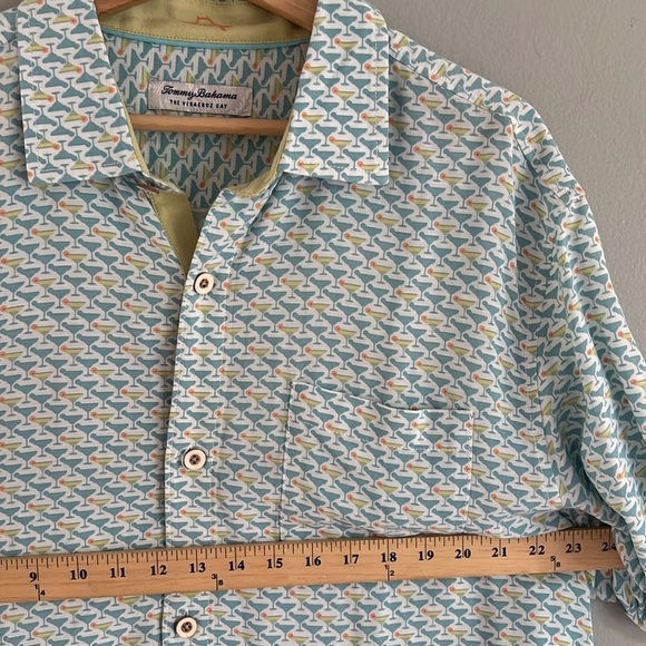 Tommy Bahama Men’s Veracruz Cay Cocktail Mixer Short-Sleeve Shirt Large - Picture 11 of 11